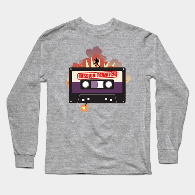 Previously Recorded - Mission: Rewatch Logo Long Sleeve T-Shirt by Previously Recorded Network
